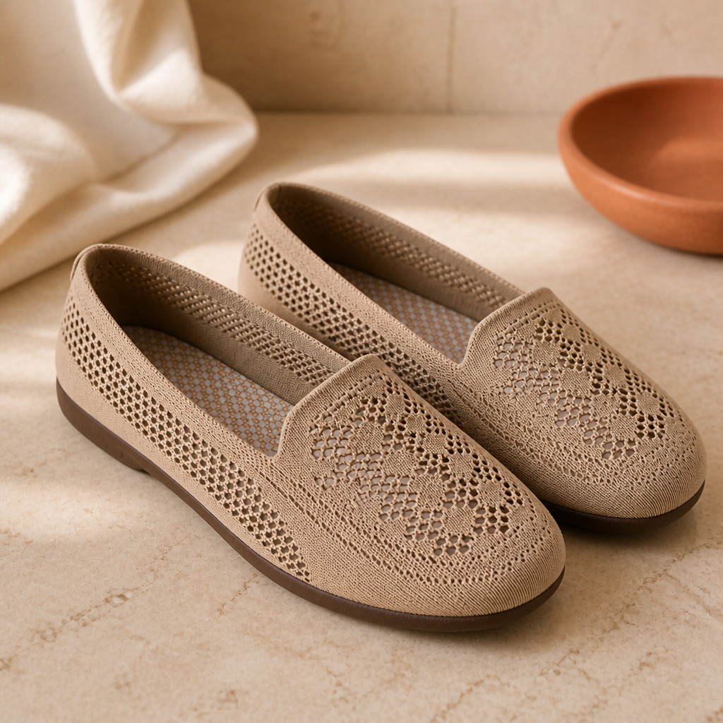 BREEZE — Mesh Flat Shoes - image 1