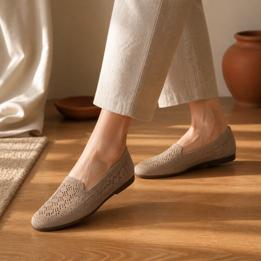 BREEZE — Mesh Flat Shoes - image 2
