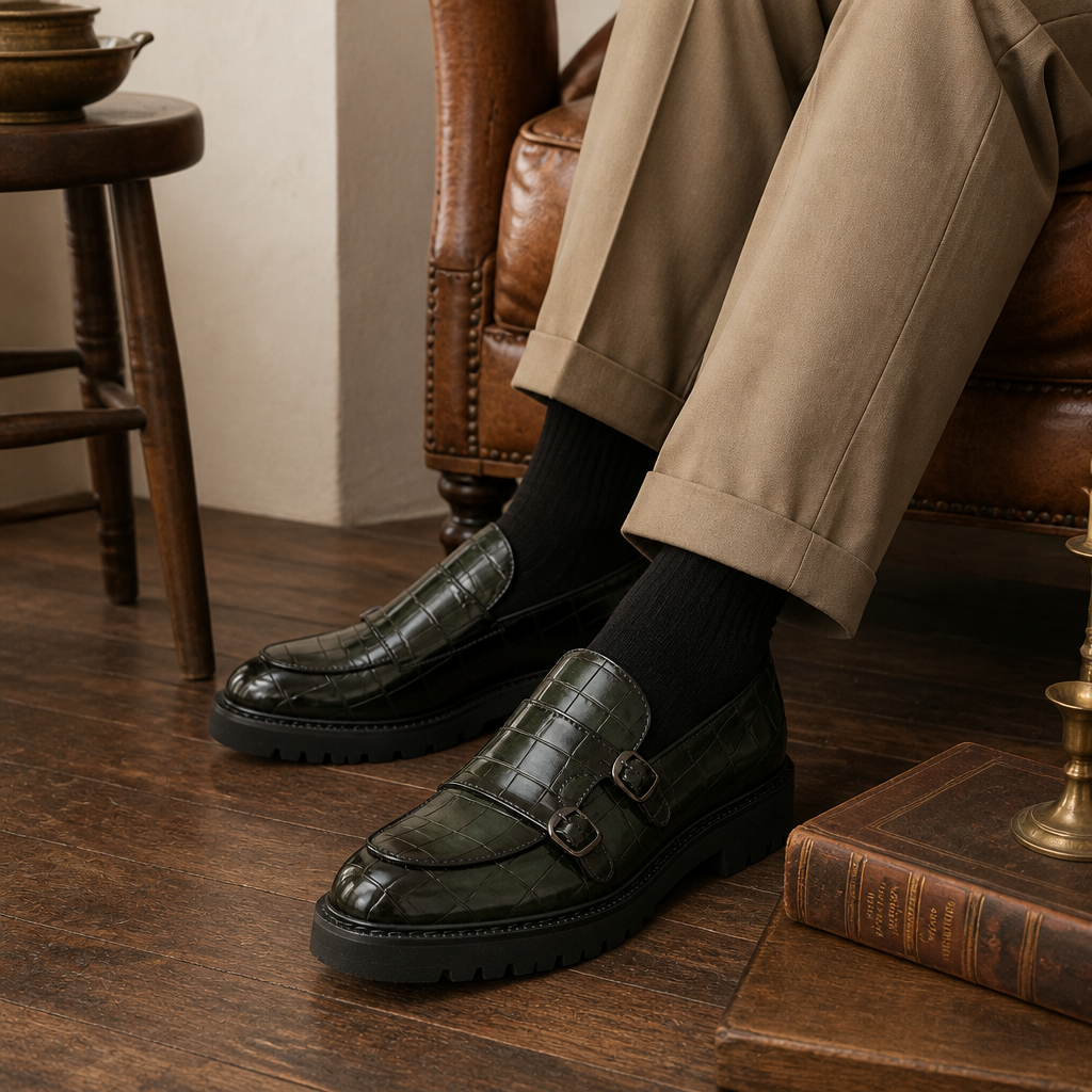 BLAKE — Crocodile Loafers - image 3