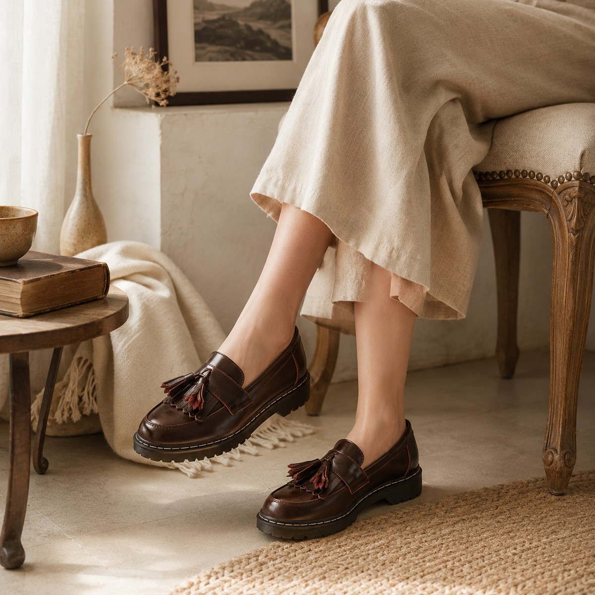 FRANKIE — Fringe Loafers