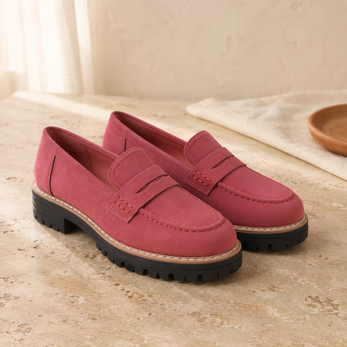 GARNET — Retro Thick Heel Shoes