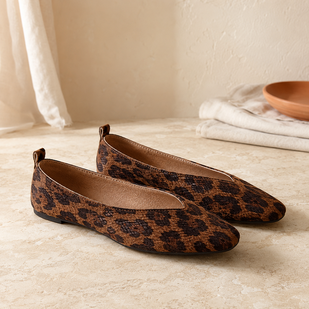 ESME — Snake Print Flats