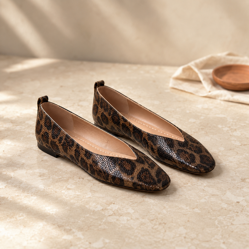 ESME — Snake Print Flats