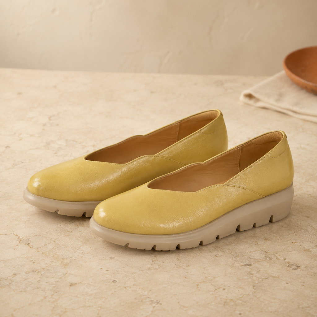 SOLENE — Thick Sole Flat Shoes