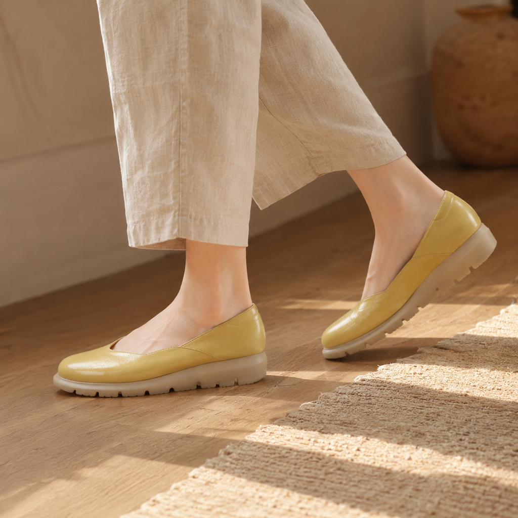 SOLENE — Thick Sole Flat Shoes