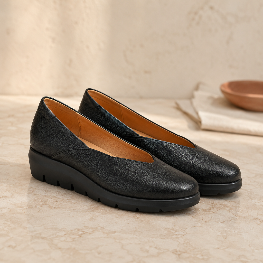 SOLENE — Thick Sole Flat Shoes