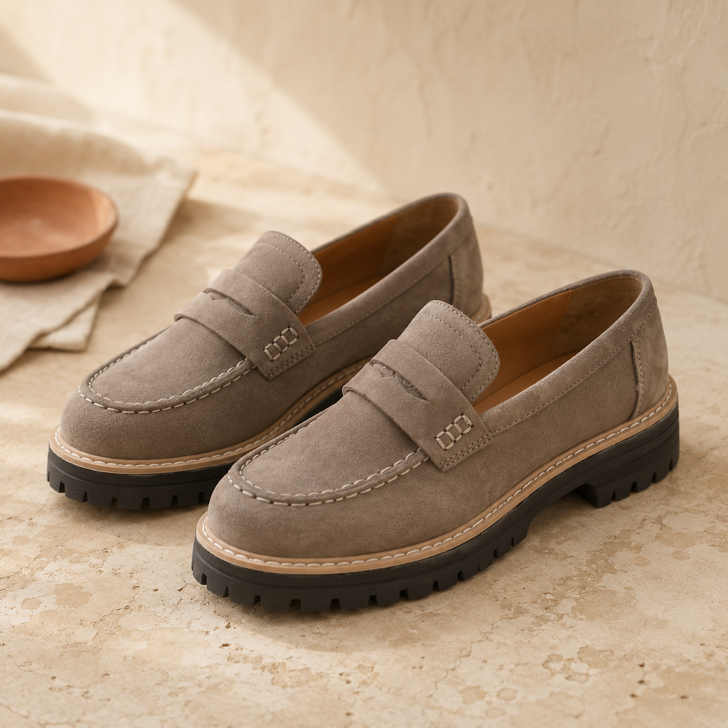 SIENNA — Brushed Leather Loafers