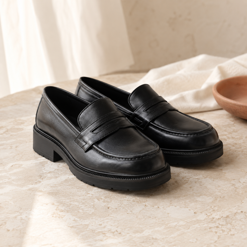 ROUX — Square Toe Flats