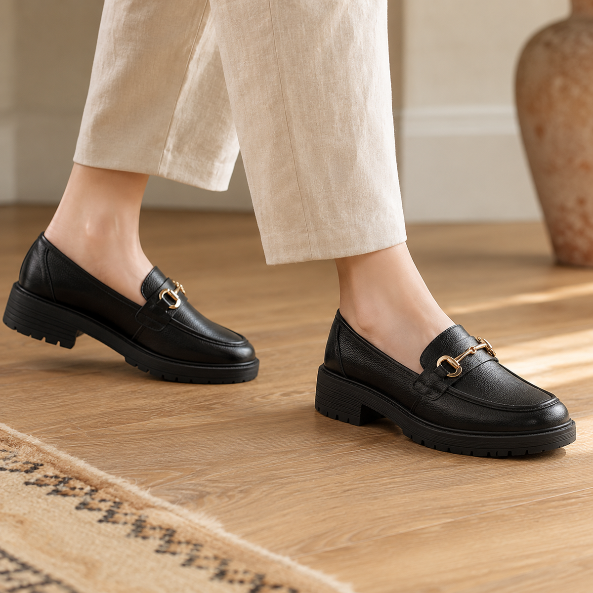 COLE — Leather Sneaker Loafers