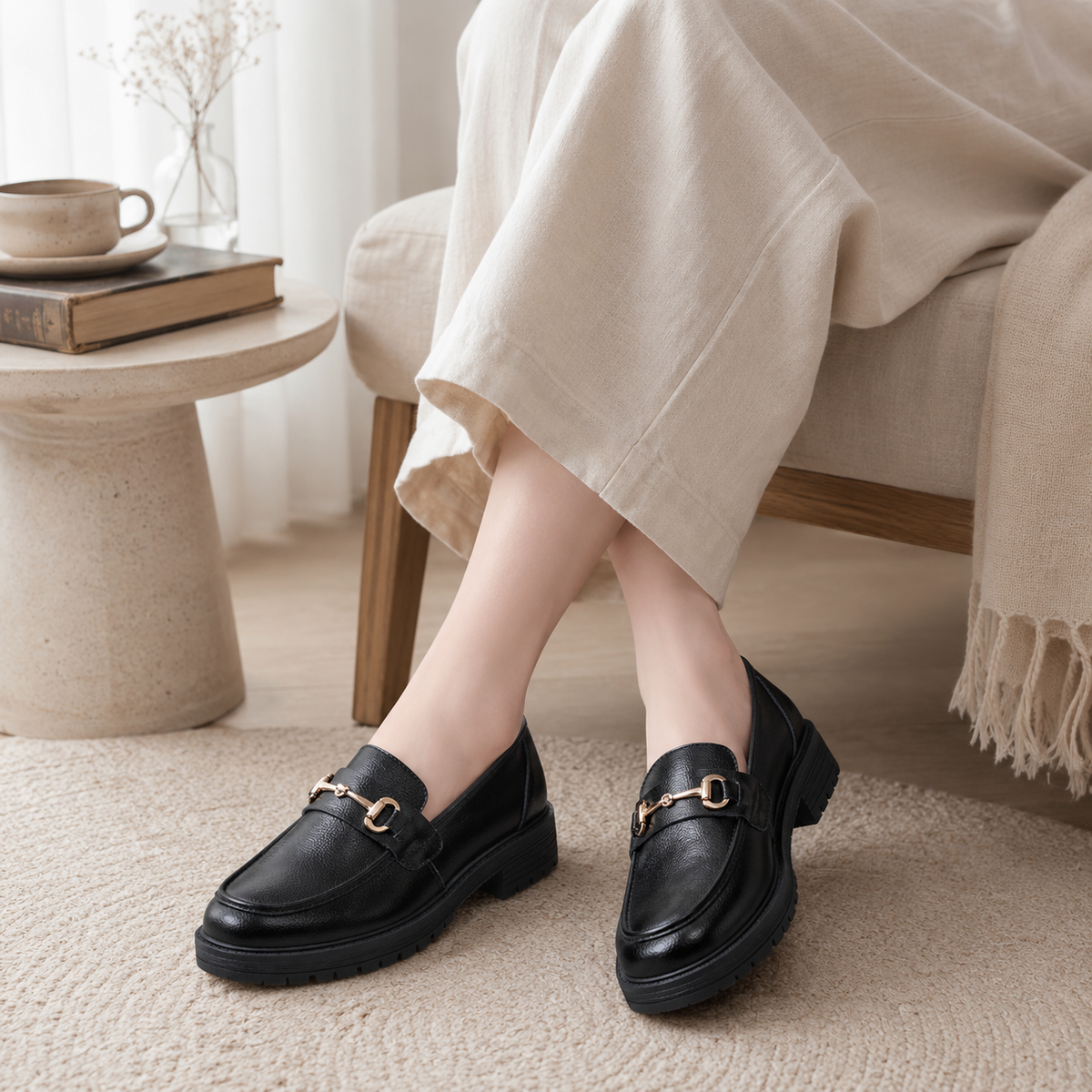 COLE — Leather Sneaker Loafers