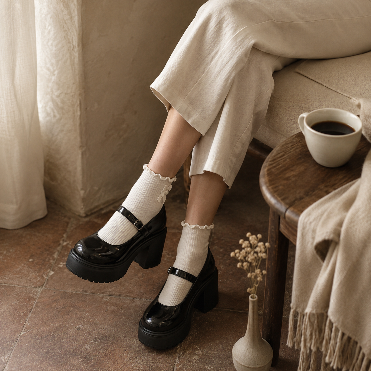 WILLA — Platform Buckle Loafers