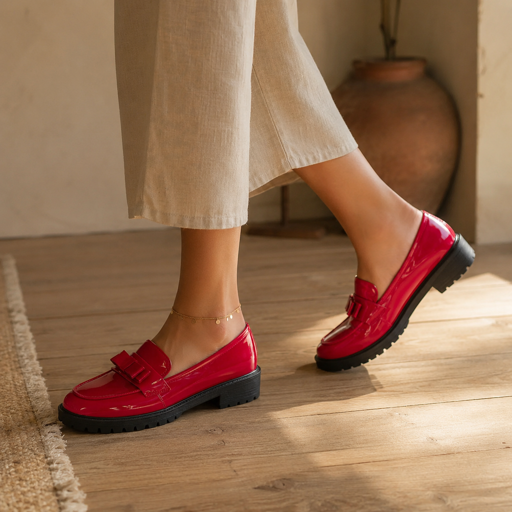 JUNE — Thick Heel Loafers