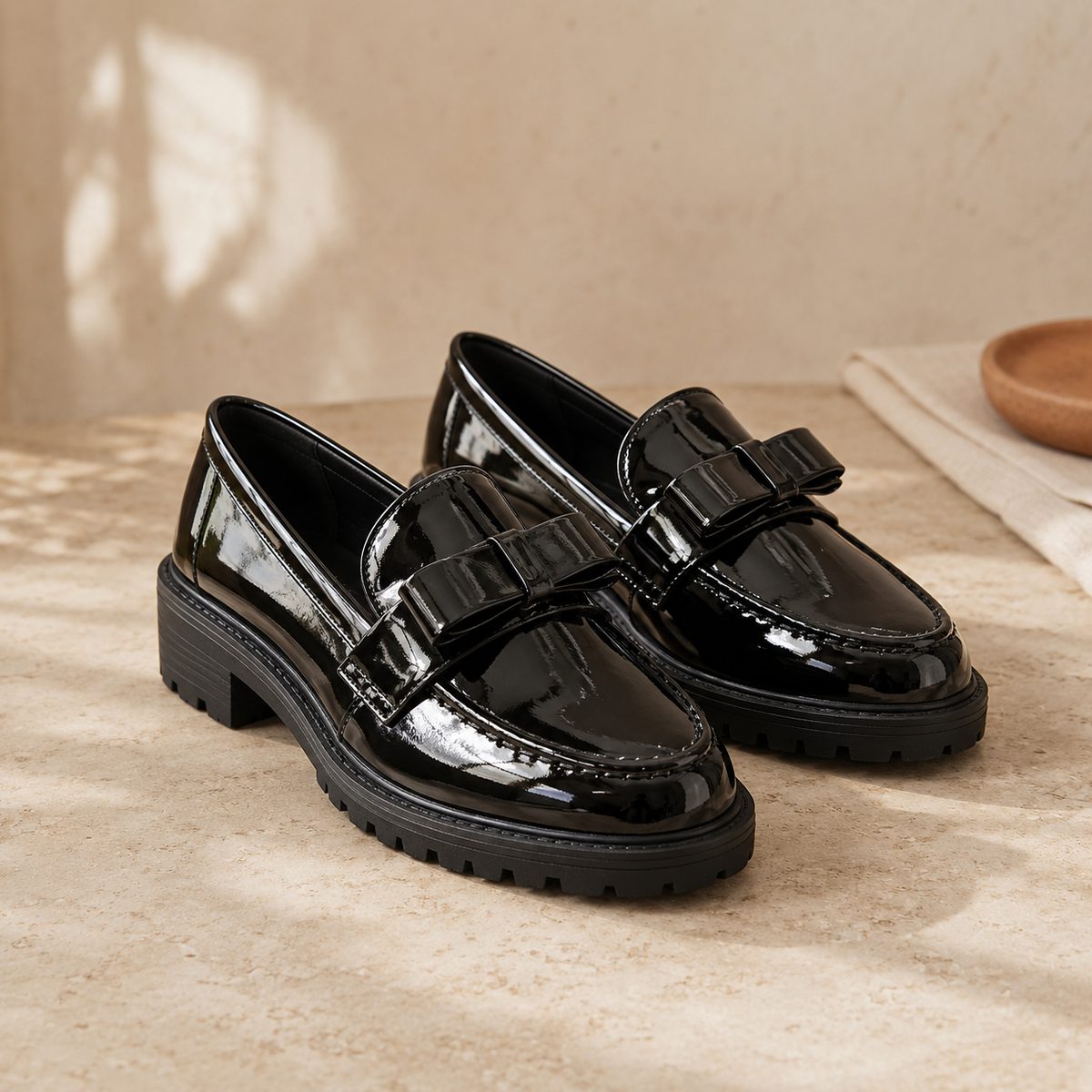JUNE — Thick Heel Loafers