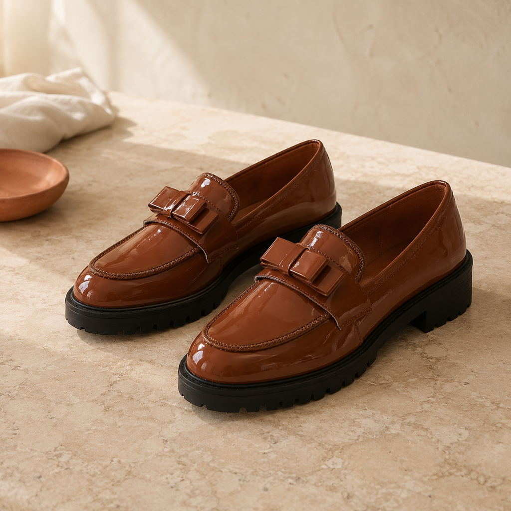 JUNE — Thick Heel Loafers