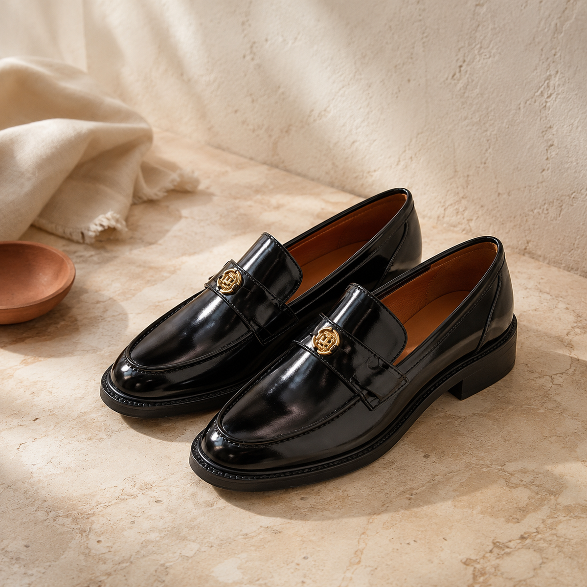 PETRA — Block Heel Loafers