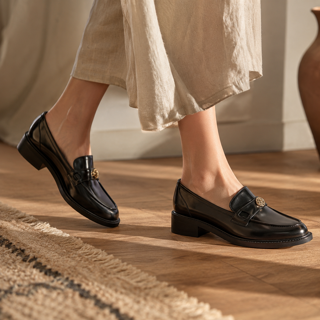 PETRA — Block Heel Loafers