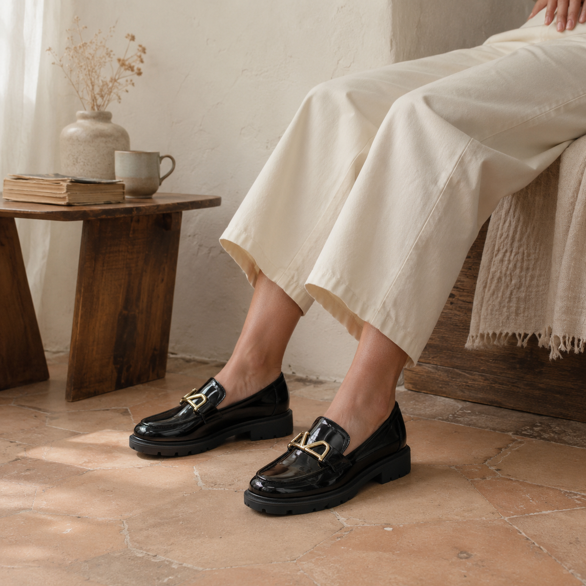 NOVA — Chunky Heel Loafers