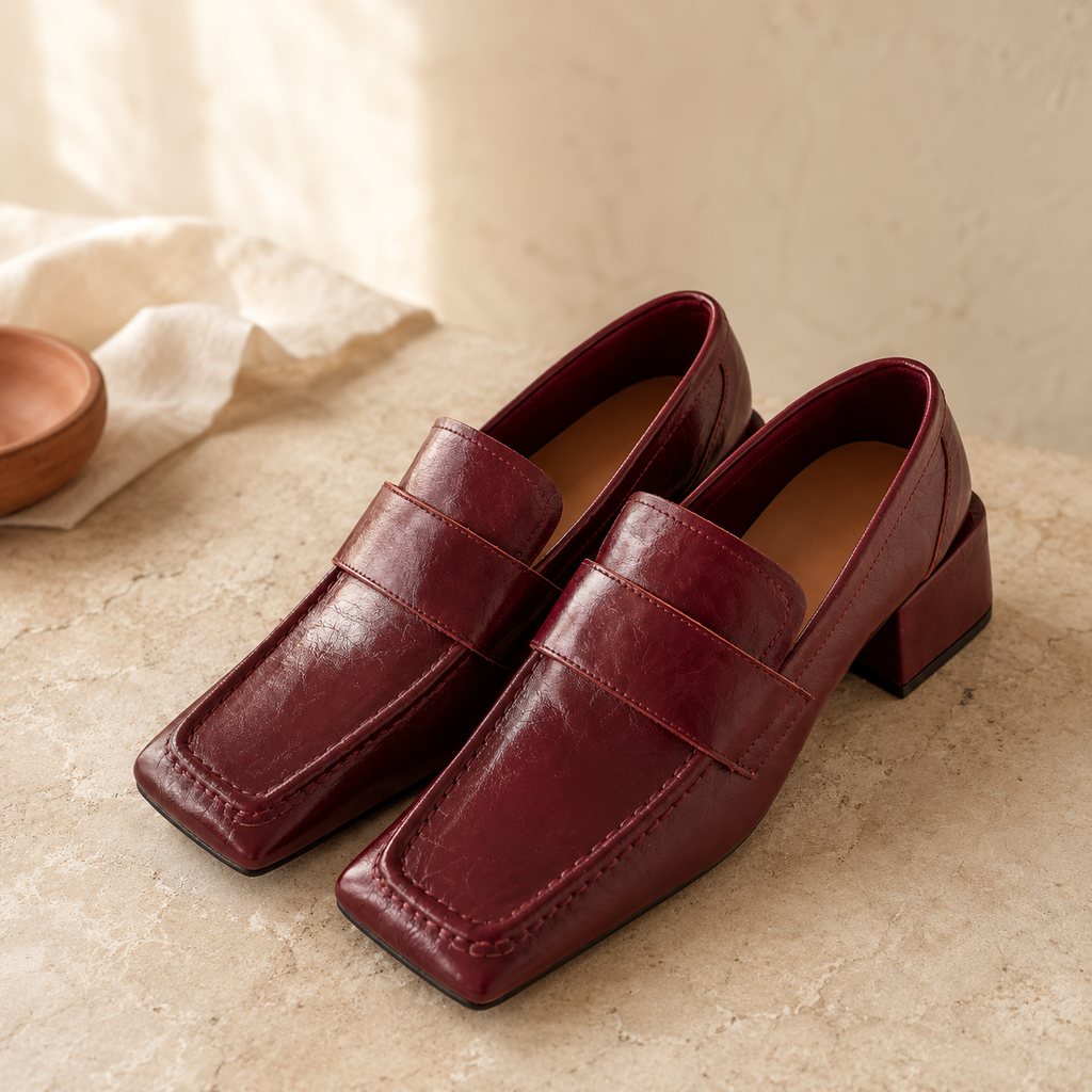 ODETTE — Square Toe Loafers