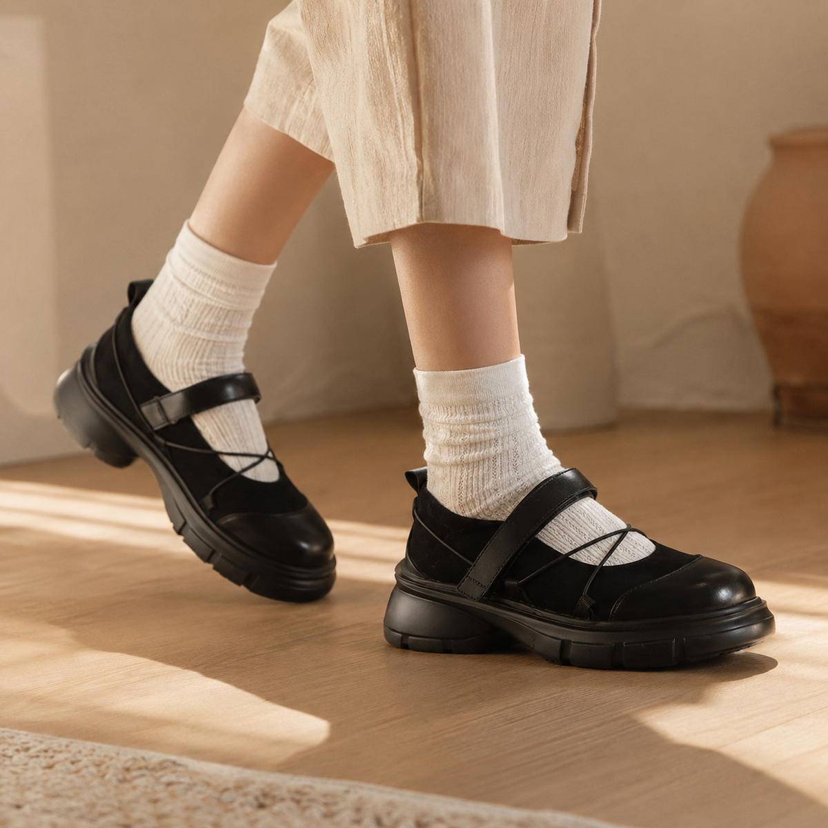 SYLVIE — Platform Mary Janes