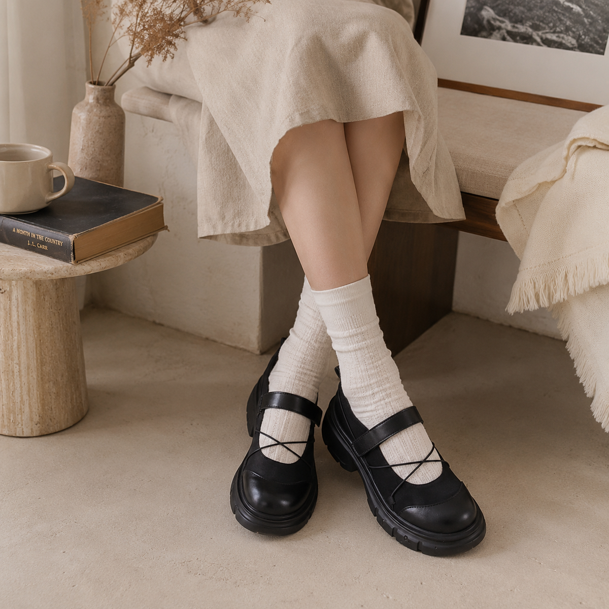 SYLVIE — Platform Mary Janes