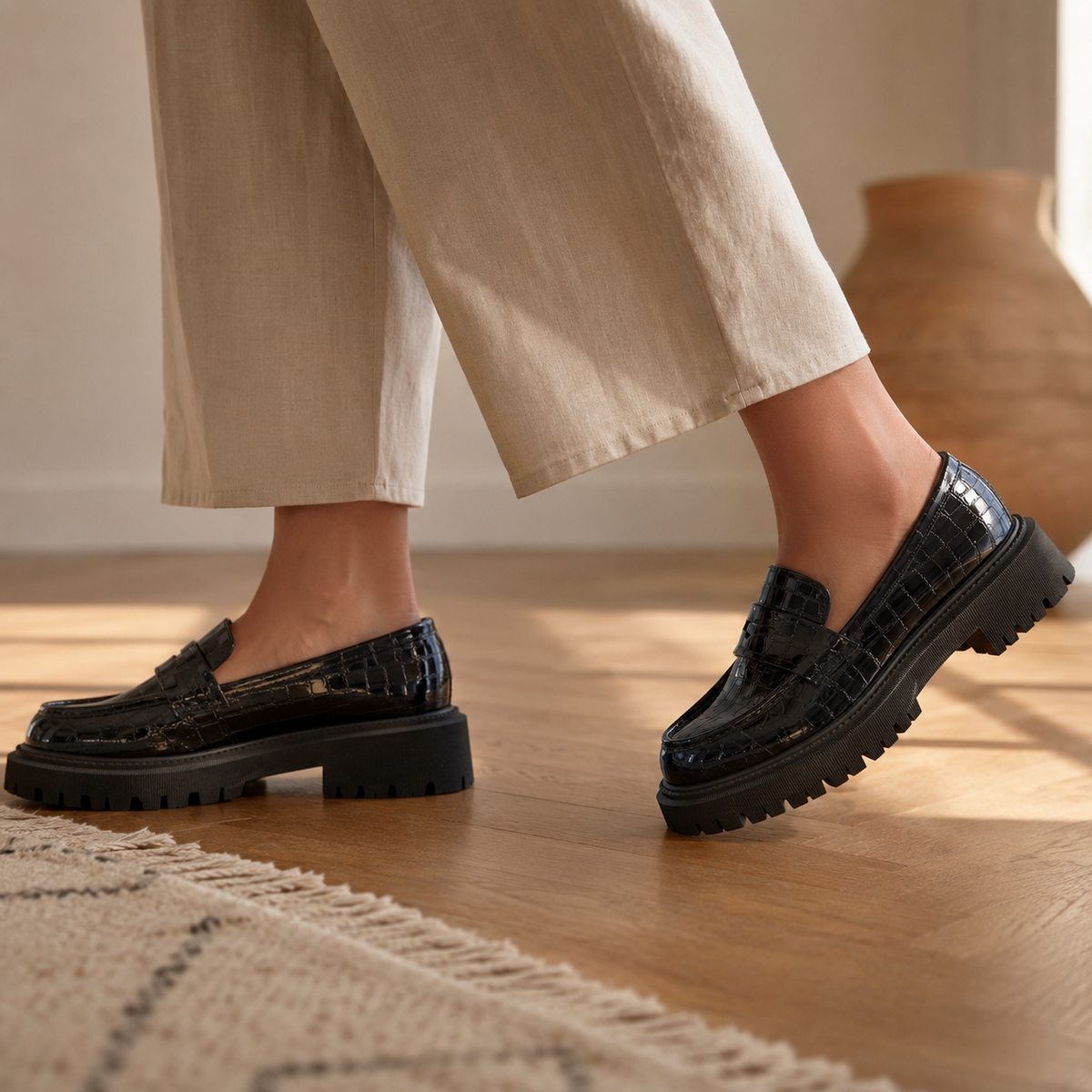 LENA — Patent Platform Loafers