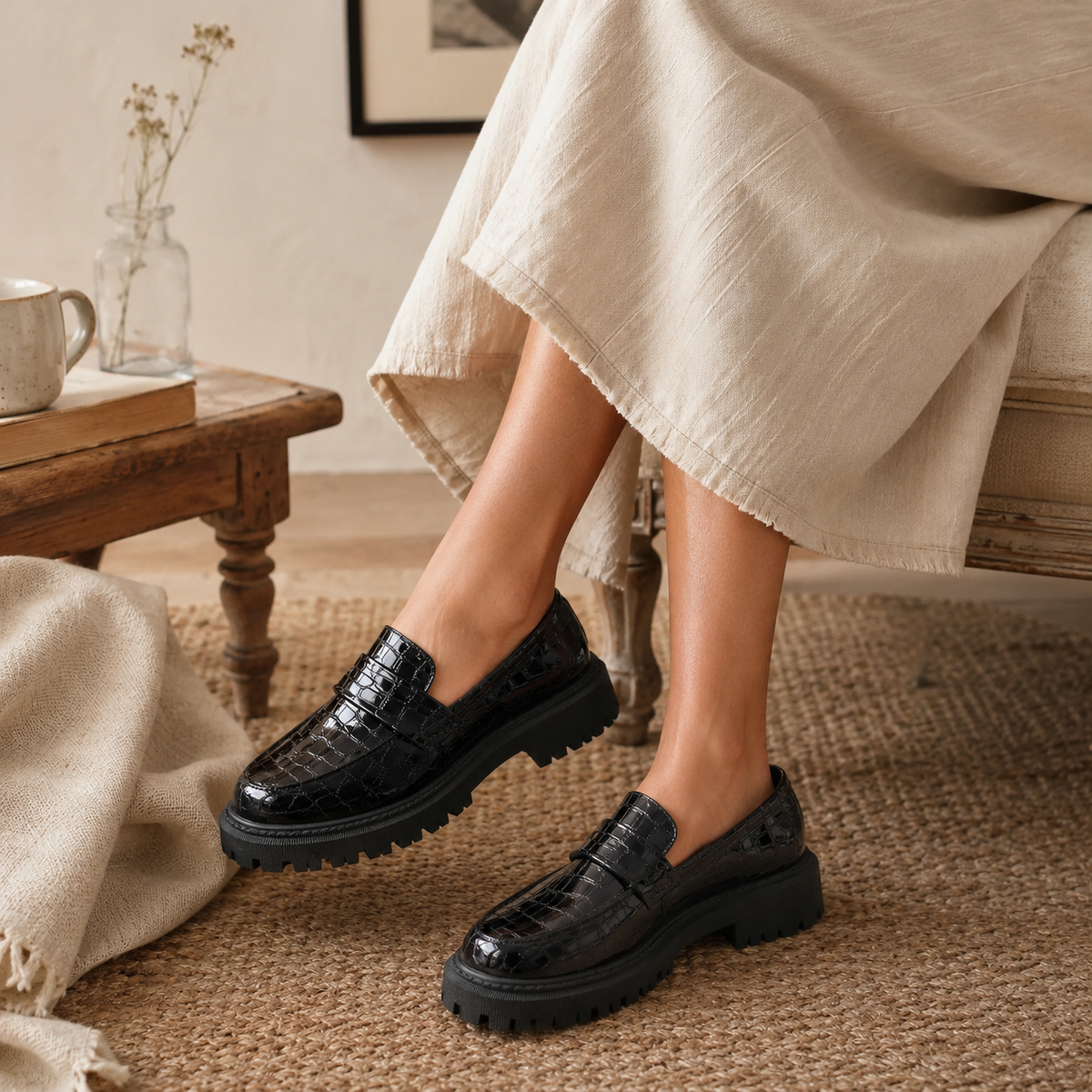 LENA — Patent Platform Loafers