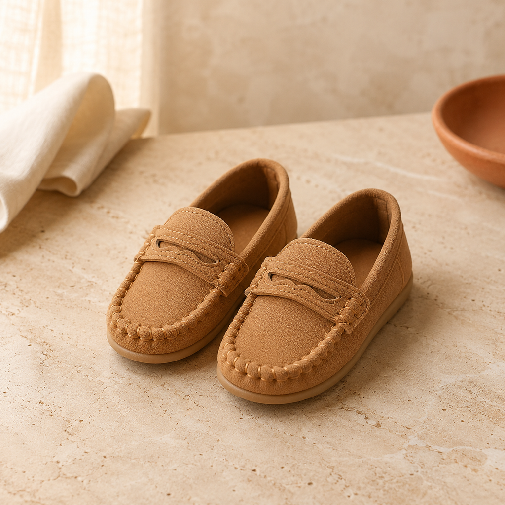 Kids Retro Moccasin Loafers