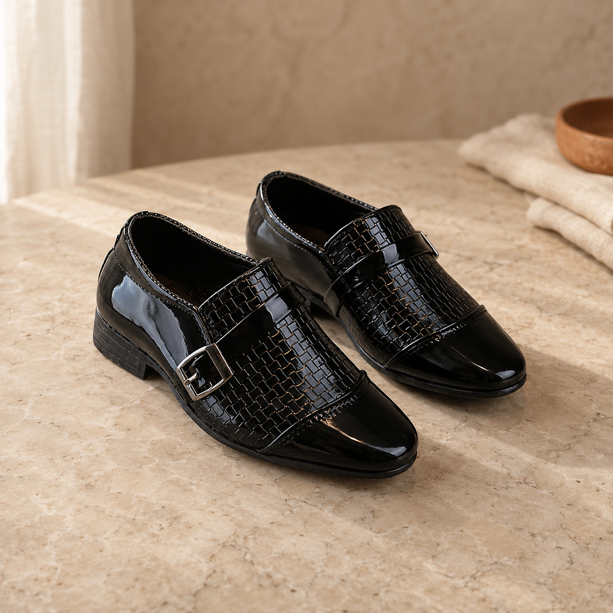 Kids Patent Oxford School Shoes