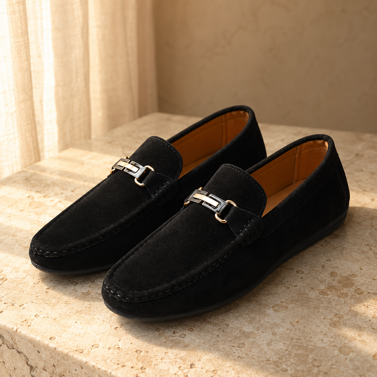Edouard - Black Suede Loafer