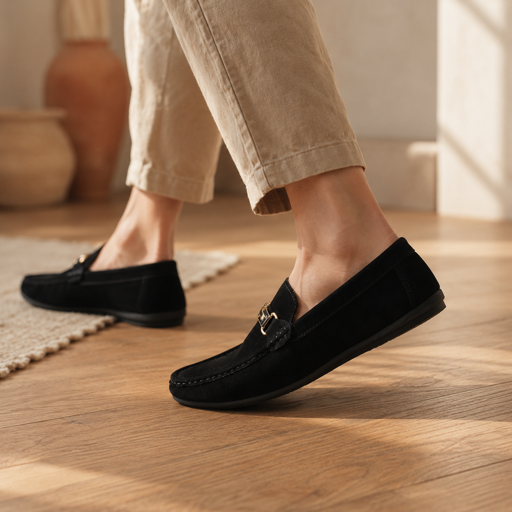 Edouard - Black Suede Loafer