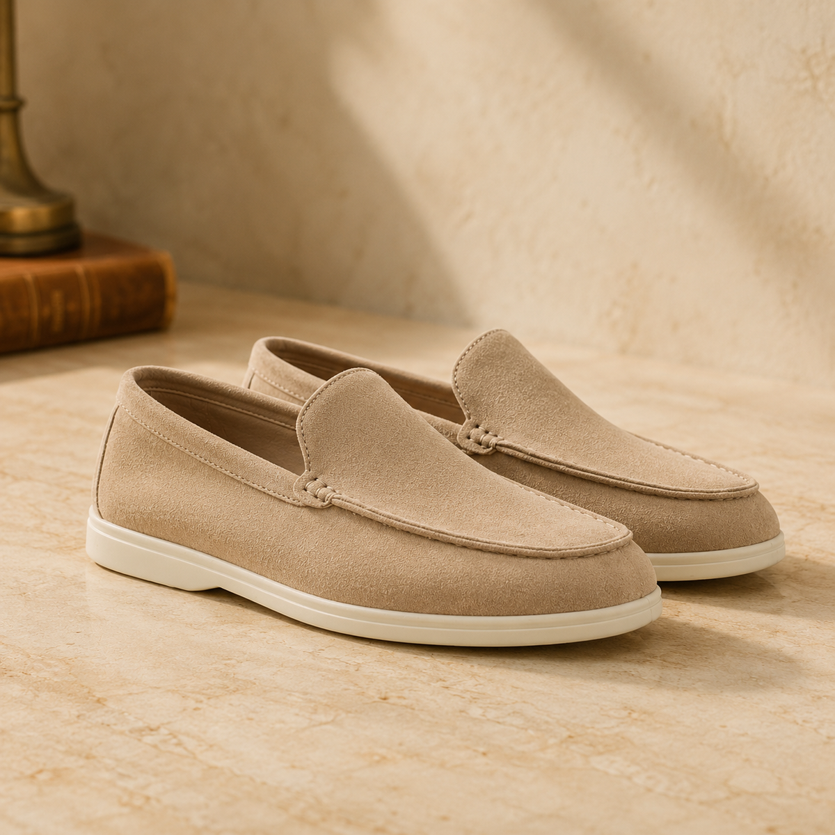 DILLON — Suede Moccasin Loafers