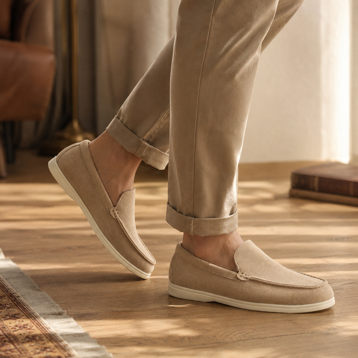 DILLON — Suede Moccasin Loafers