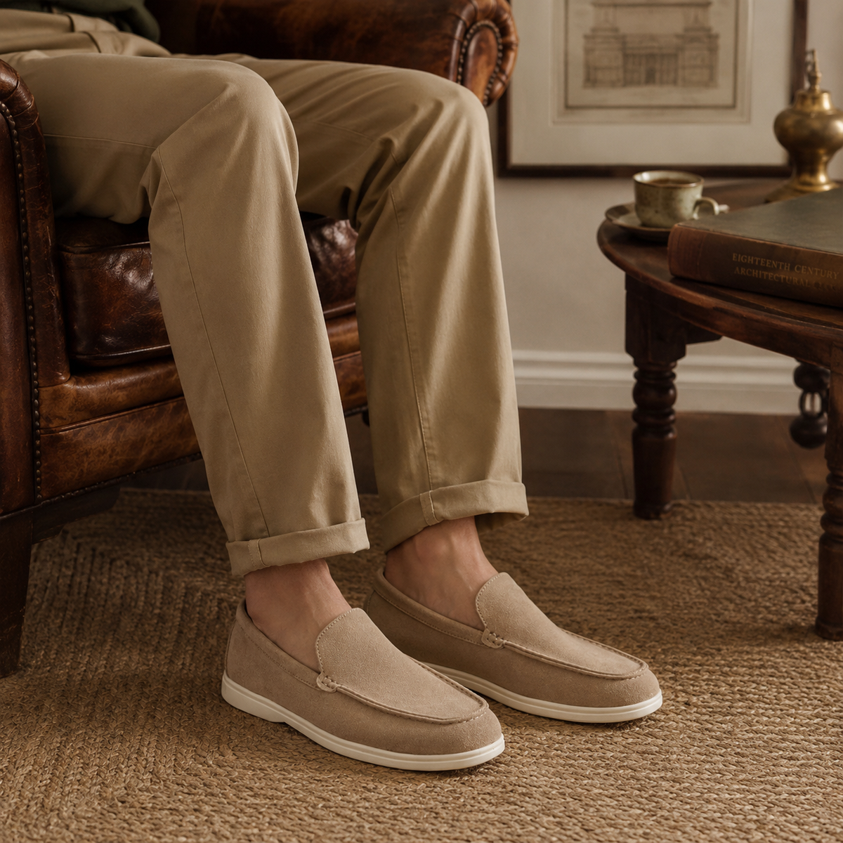 DILLON — Suede Moccasin Loafers