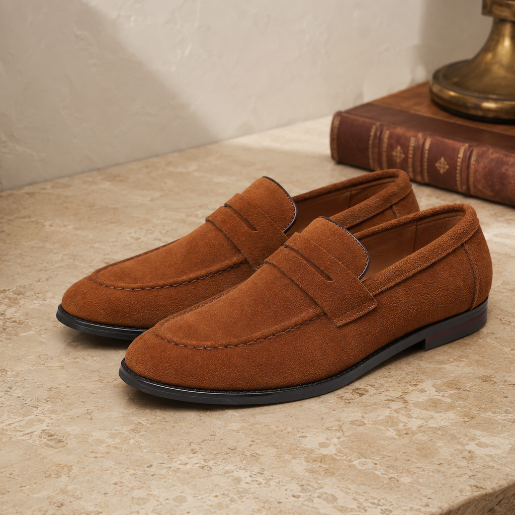 DANTE — Suede Slip On Shoes