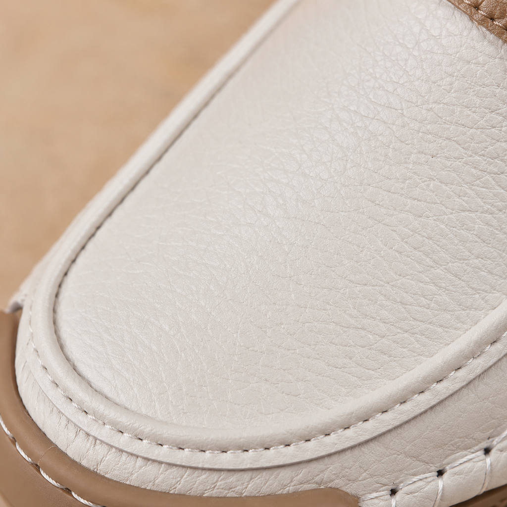 CORBIN — Black Leather Slip-Ons