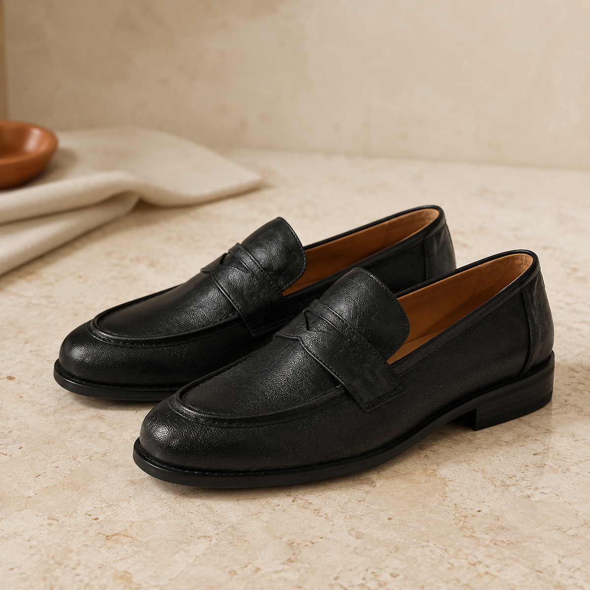 HILDE — Cowhide Flat Loafers