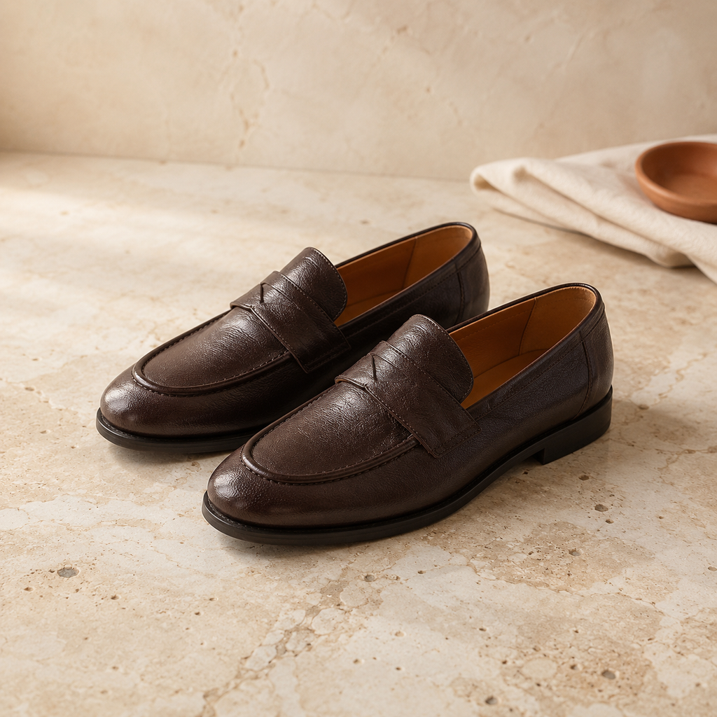 HILDE — Cowhide Flat Loafers