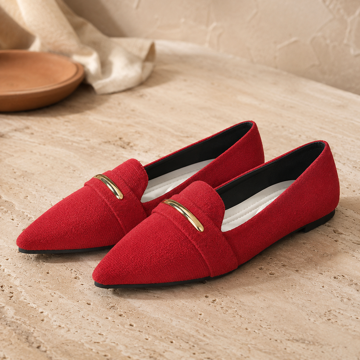VIVIENNE — Velvet Loafers