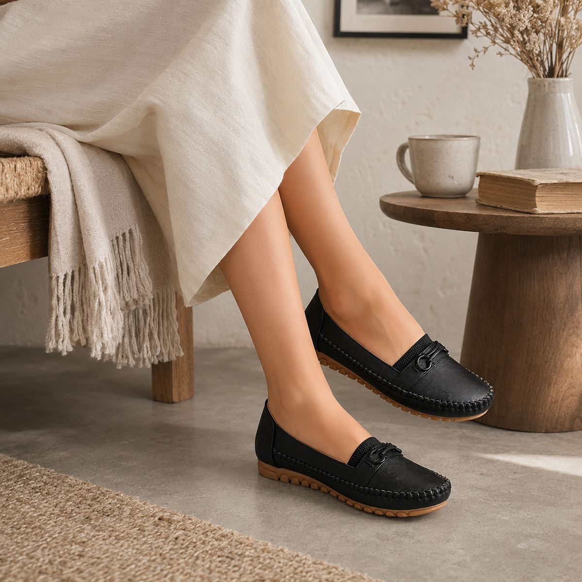 HERON — Slip On Moccasins