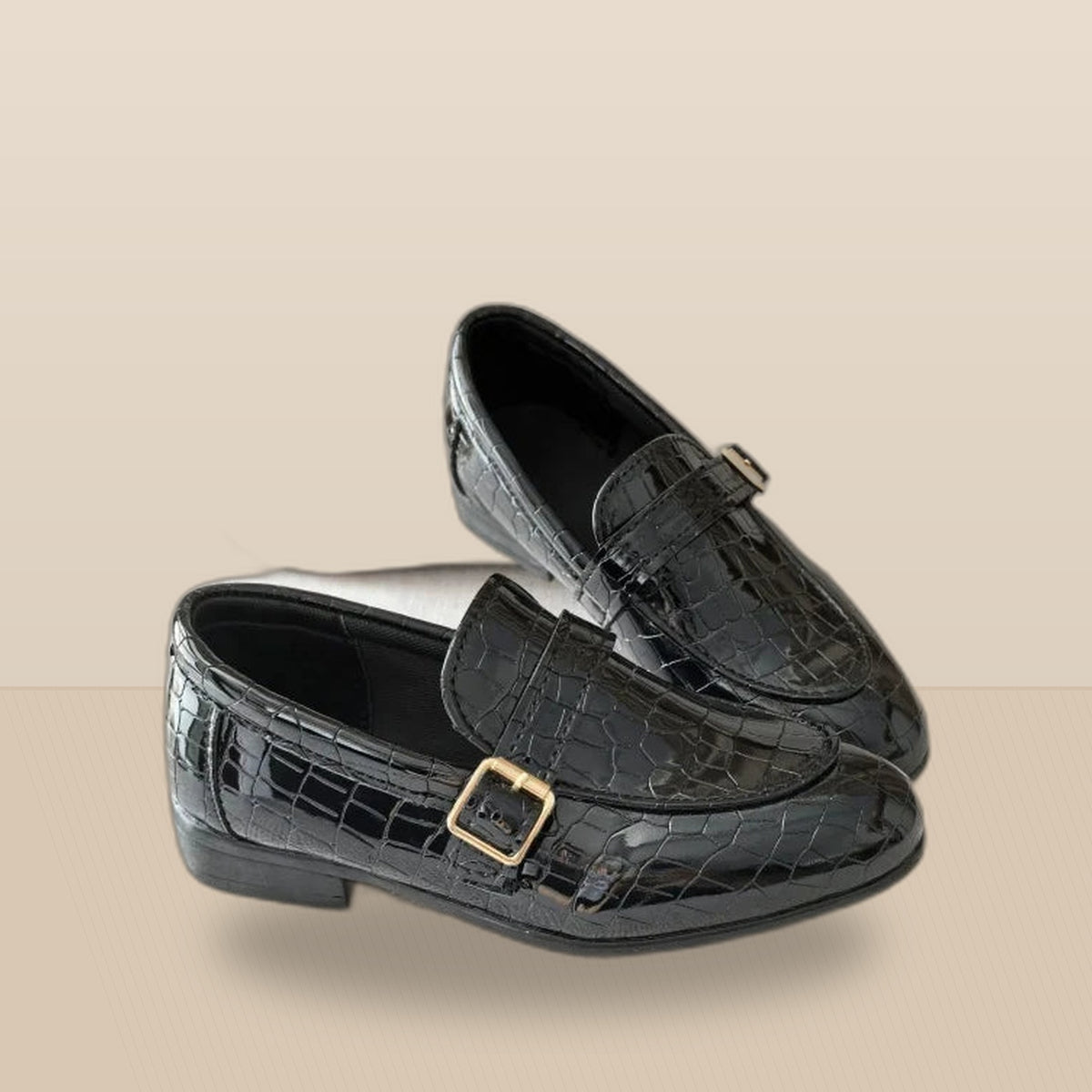 Boys Pointed Toe Dress Shoes - variant_black
